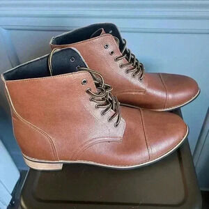 Men’s brown tall boots. Size 12